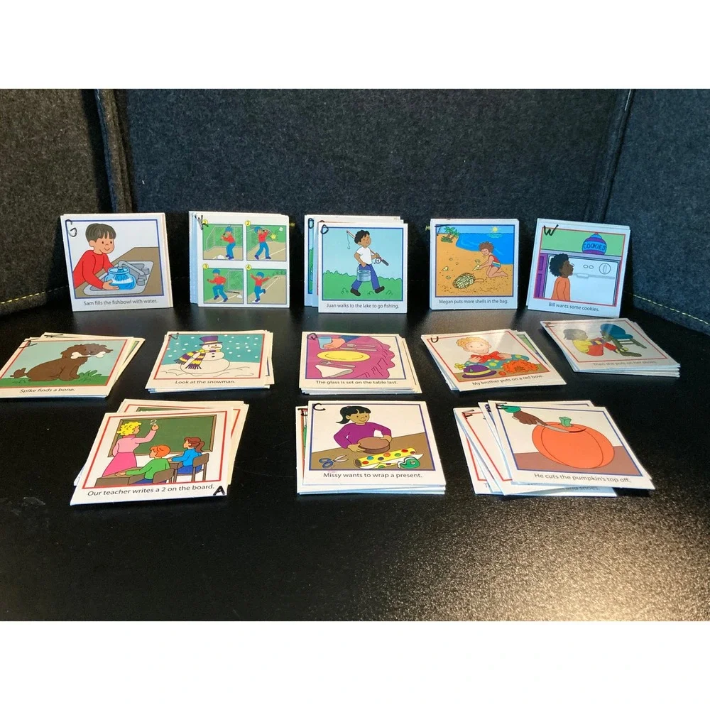 Smethport Story Sequencing Pocket Chart Card Set 125 Double-Sided Teaching 100%